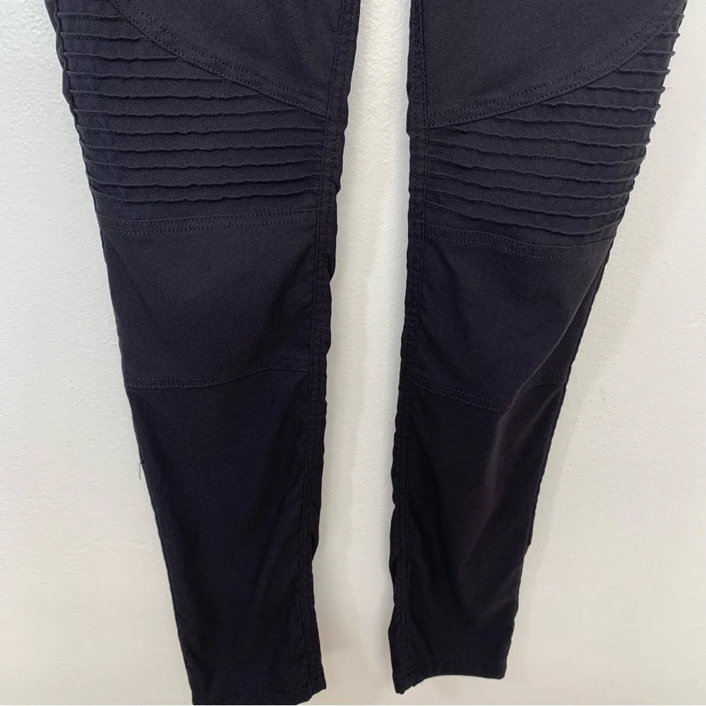 Prana Pants Woman 10 Black Skinny  Stacked Stretch Casual Work Gothic‎ Grunge - Picture 3 of 9